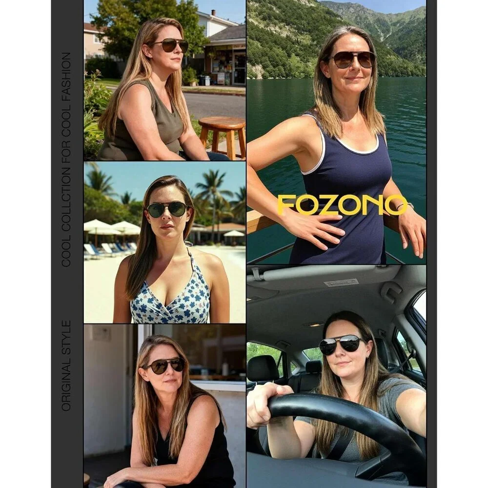 Retro Aviator Sunglasses UV Protection Classic Vintage Unisex Fashion